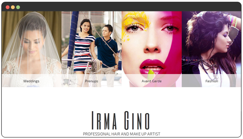 portfolio Makeup Artist Website