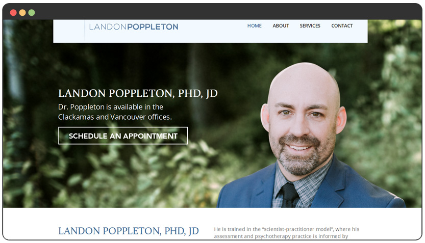 portfolio Clinical Psychologist Website