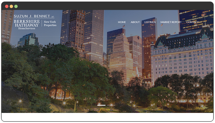 portfolio NYC Real Estate Agent Website