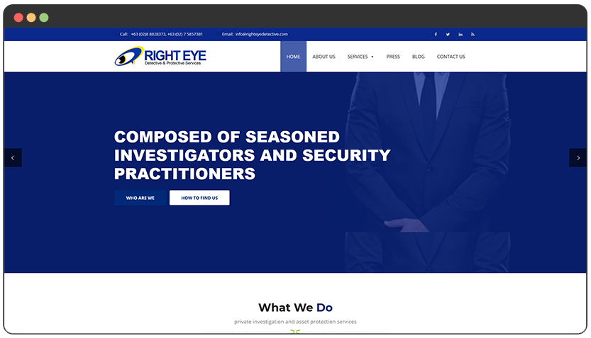 portfolio Right Eye Detective and Protective Services Theme – 2021-2022
