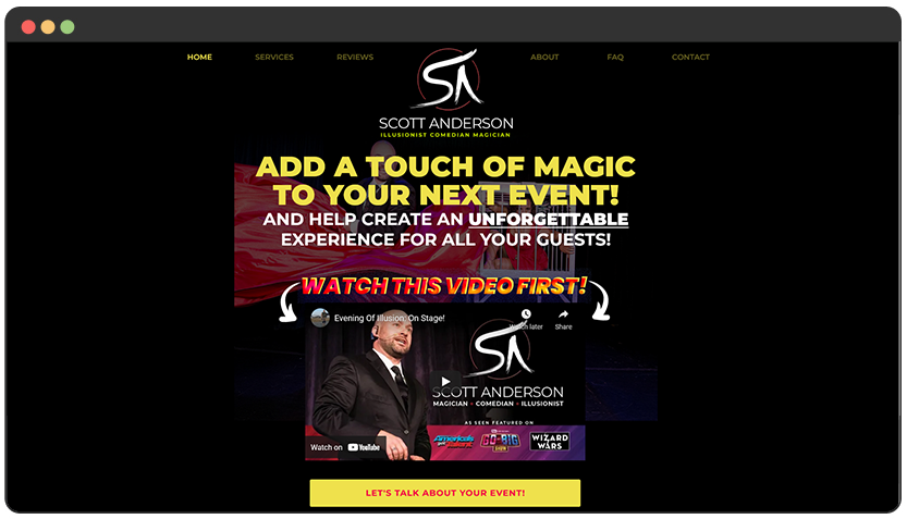portfolio Illusionist, Comedian, Magician