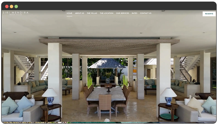 portfolio Hospitality & Villa Booking Website