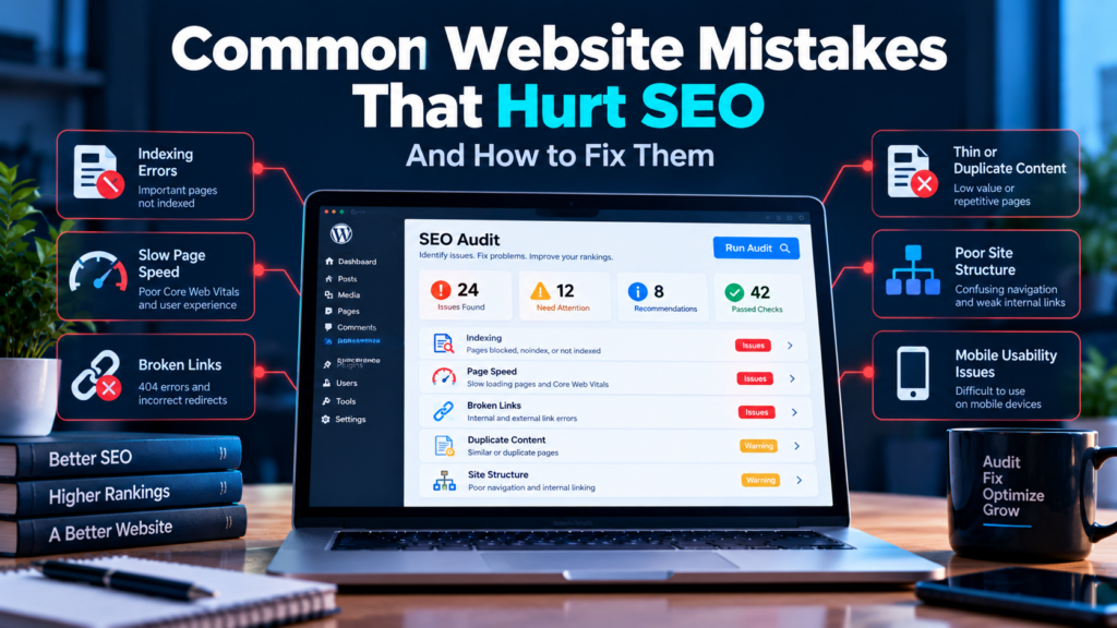Common Website Mistakes That Hurt SEO (And How to Fix Them)
